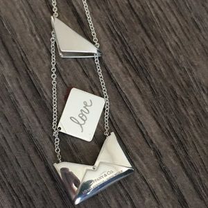 Tiffany and co sweet nothings envelope pendant.